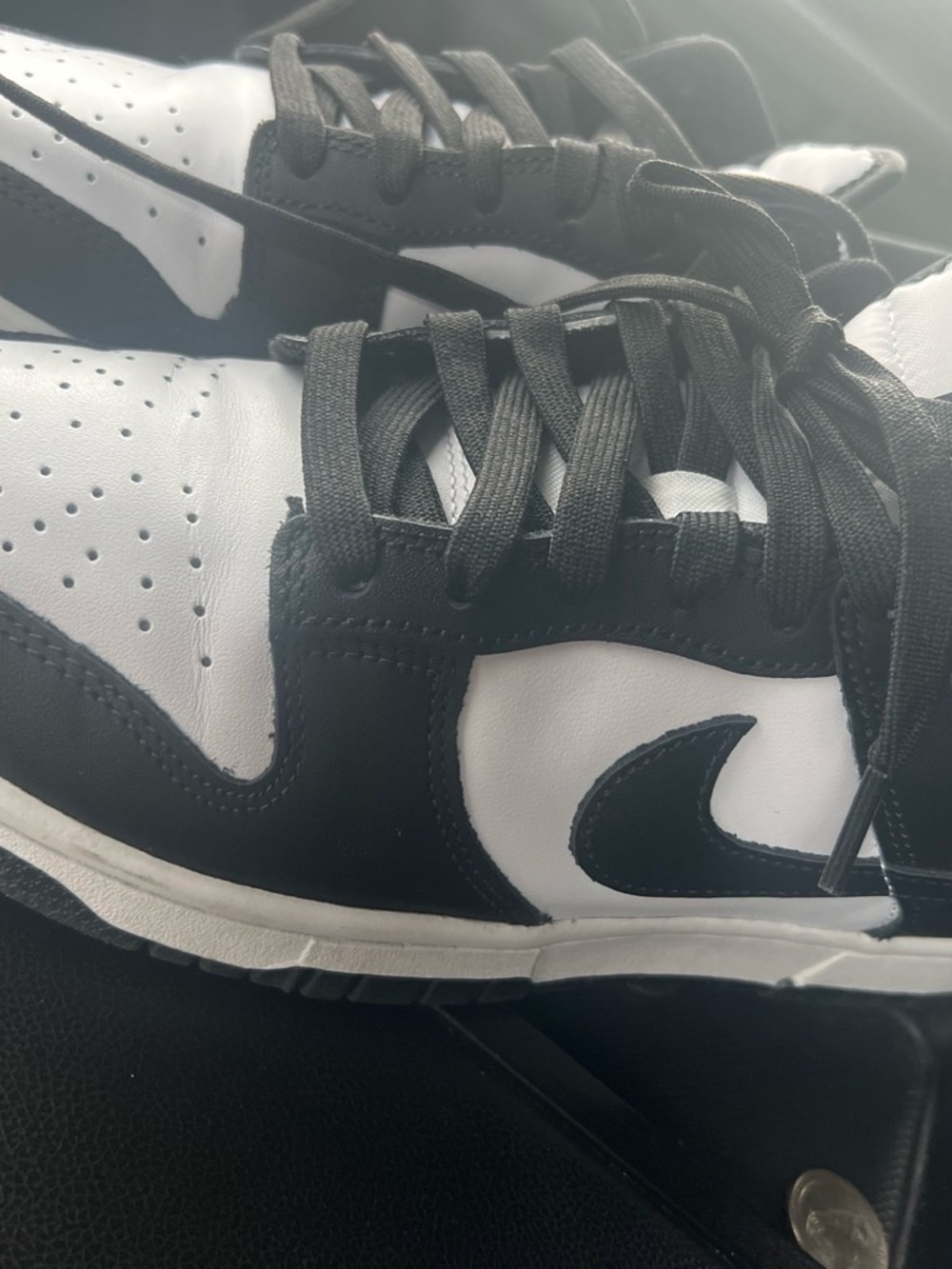 Nike Black and White Low-Top Sneakers